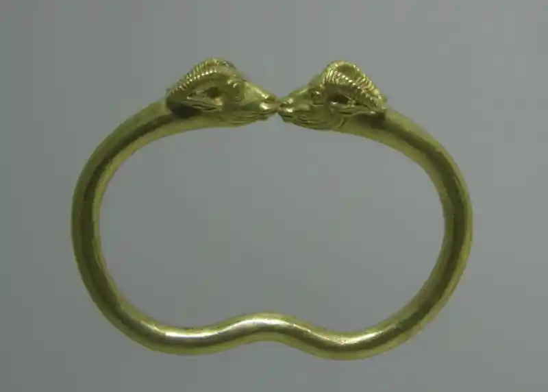 Gold Bracelets with Ram head